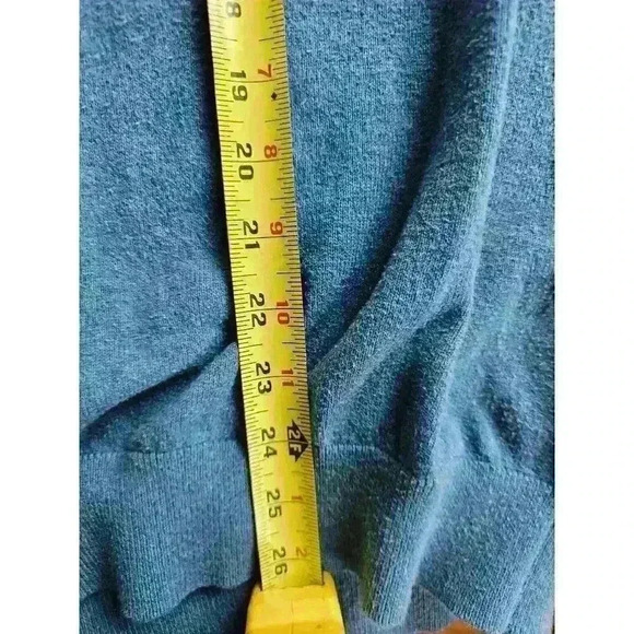 L.L Bean Sweater Men's XL Quarter Zip Blue - Picture 2 of 9